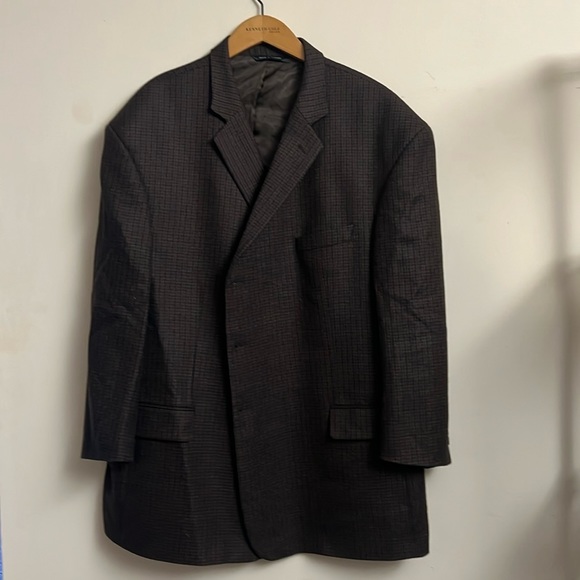 Joseph Feiss Men's Sport Coat Blazer Two Button Plaid Lambswool Classic Fit 52R - Picture 3 of 11